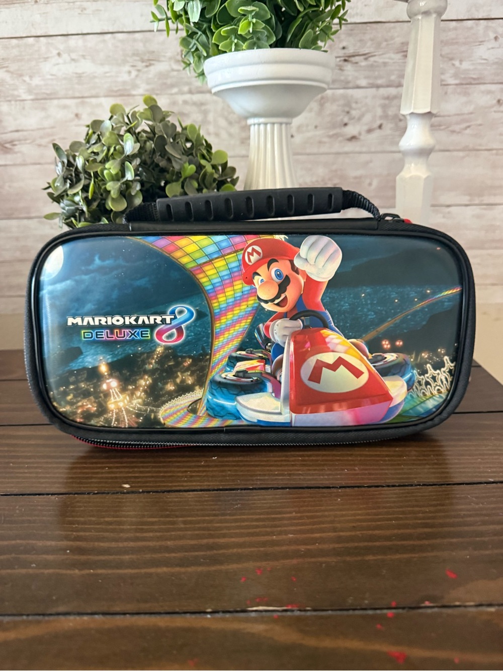 Nintendo Mario Kart Deluxe Kids Lunch/Carry Case - Red, Black, Blue